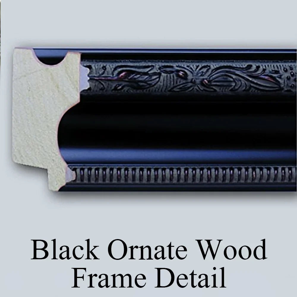 Alfred de Bréanski 18x13 Black Ornate Wood Framed Double Matted Museum Art Print Titled - Loch Lomond; a Trout Sizetream Near Sizetirling