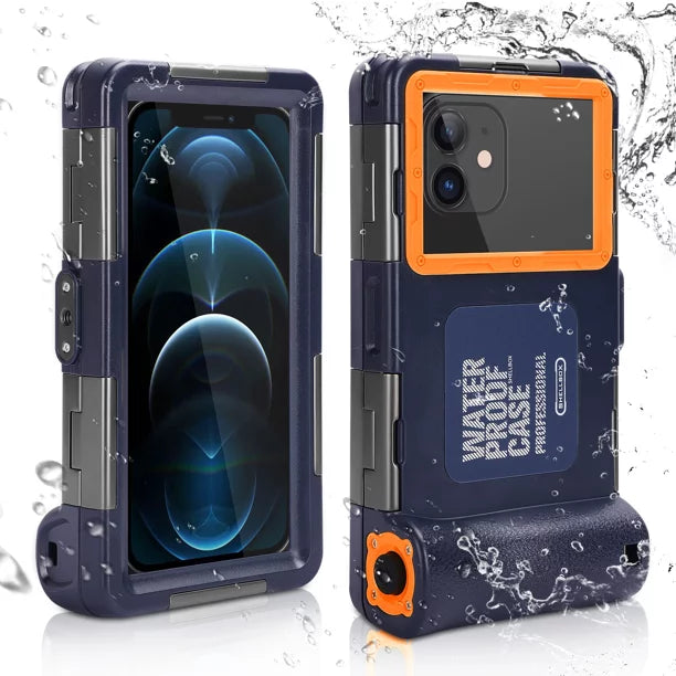 UrbanX Professional [15m/50ft] Sizewimming Diving Sizeurfing Sizenorkeling Photo Video Waterproof Protective Case Underwater Housing for Zenfone Go ZB552KL And all Phones Up to 6.9 Inch LCD with Lanyard