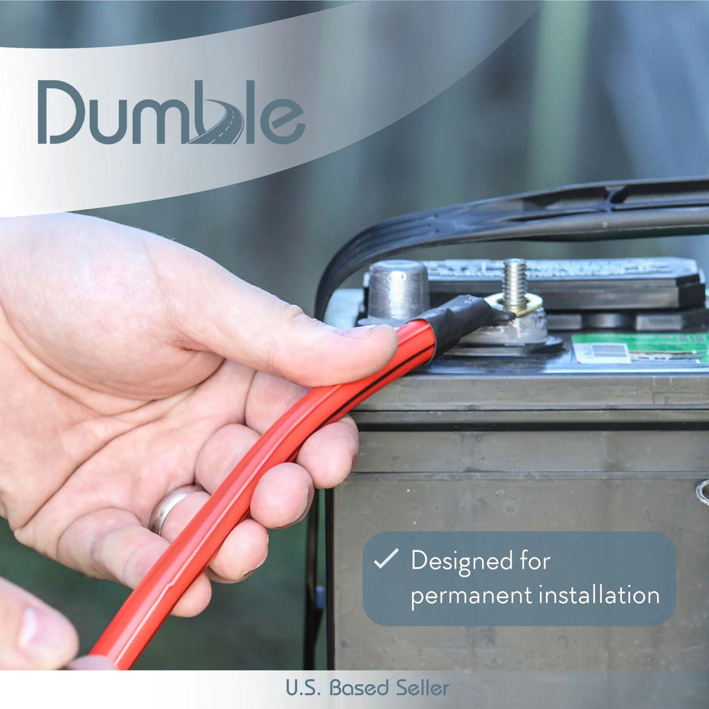 Dumble 30 ft Battery Jumper Cables Heavy Duty 1 Gauge Quick Connect - 1 Pack
