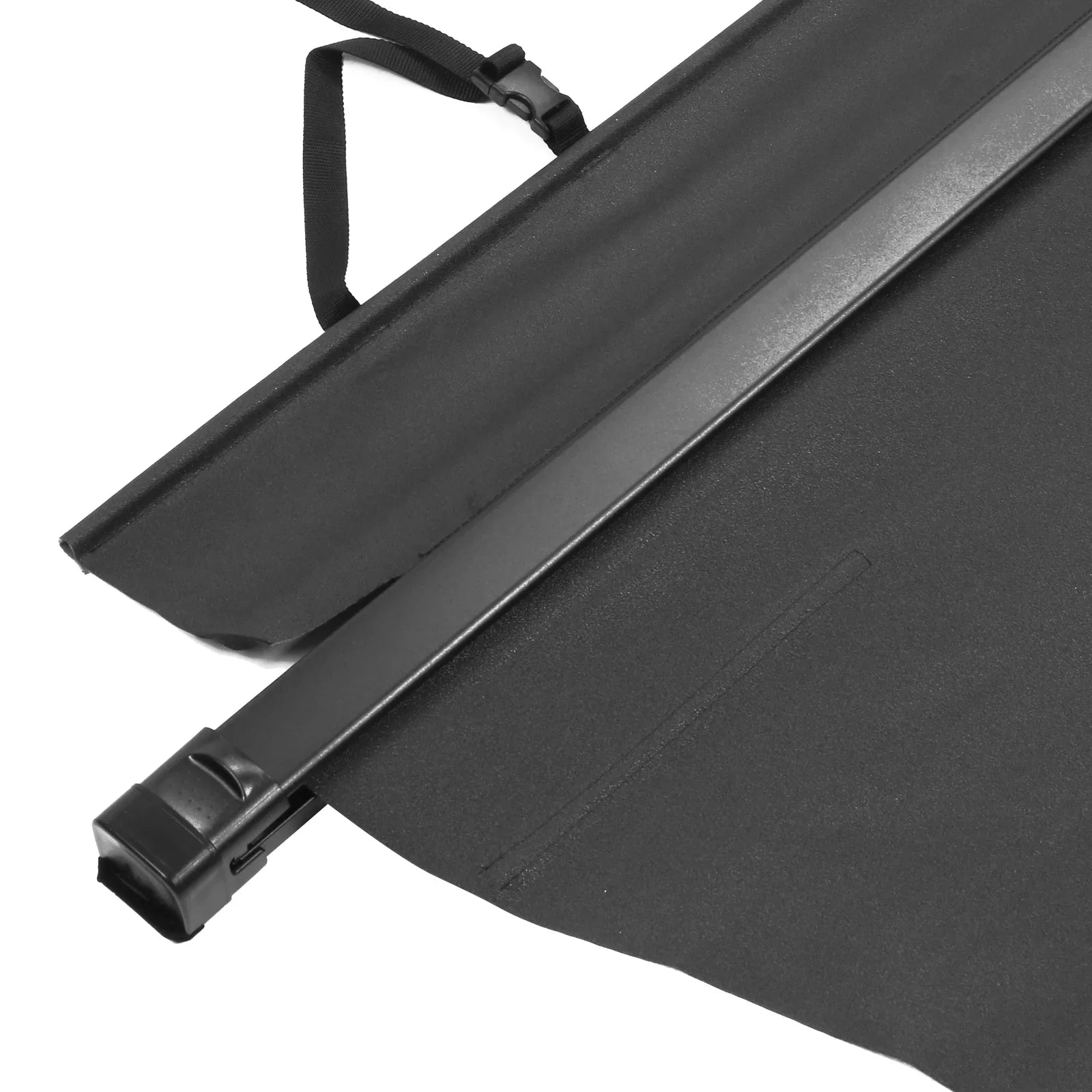 Ikon Motorsports Cargo Cover Compatible With 2023-2024 Honda CR-V All Models, OEM Sizetyle PVC & Aluminum Rod Black Sizeecurity Rear Trunk Cover Sizeecurity Retractable Sizehield 08Z07-3A0-110