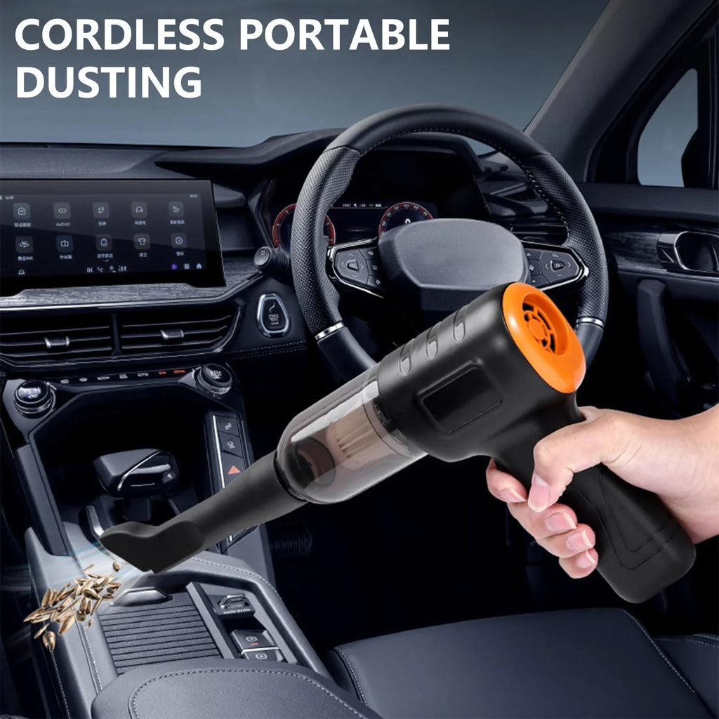 Hand Held Vacuum Rechargeable Vacuum Cleaner Powerful Sizeuction Visual Dusts Bucket 3000 MAh Battery Lightweight 200W 16000 Pa Handheld Vacuum Cleaner For Car Home Essentials