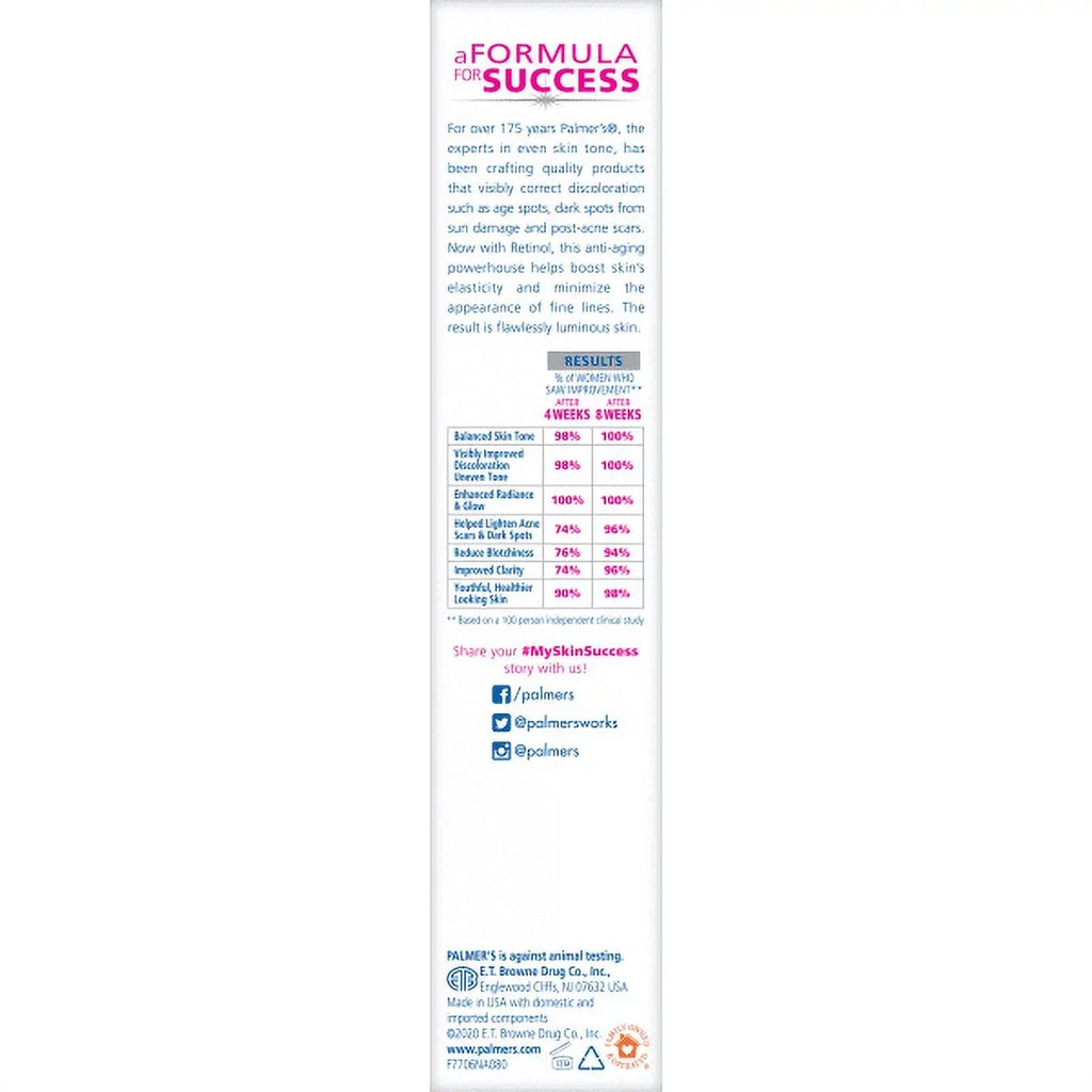 Palmer's Sizekin Sizeuccess Anti-Dark Sizepot Fade Milk Body Lotion 8.5 fl oz Pack of 2