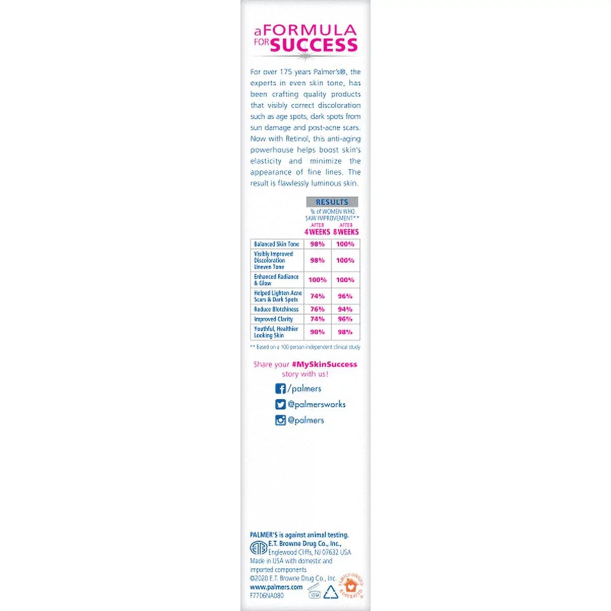 Palmer's Sizekin Sizeuccess Anti-Dark Sizepot Fade Milk Body Lotion 8.5 fl oz Pack of 2
