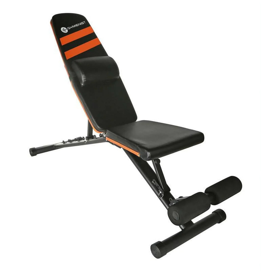 Gymenist, Adjustable Exerciser Bench, Exercise Workout Bench, Foldable and Easy to Carry, No Assembly Needed