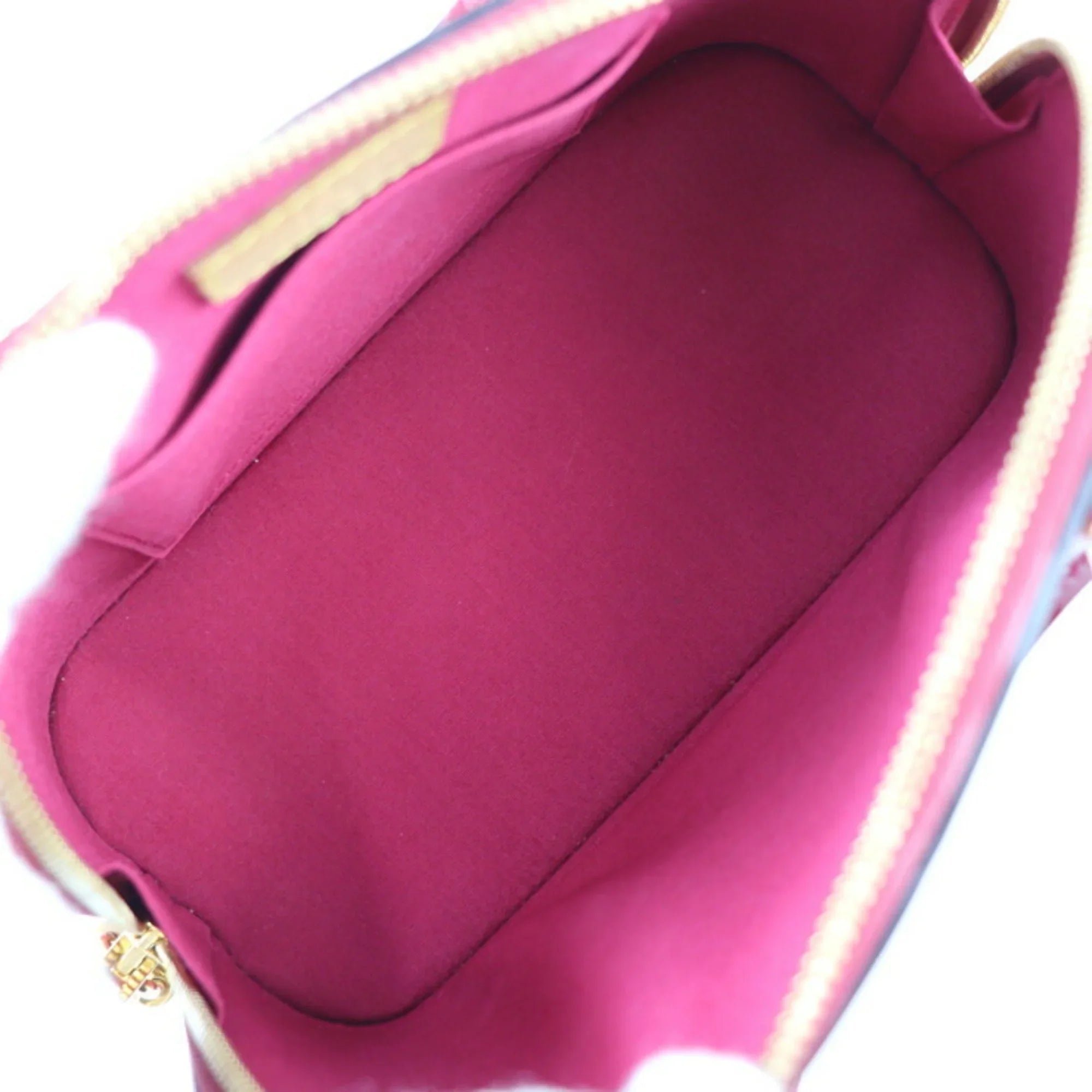 Pre-Owned LOUISize VUITTON Alma BB Handbag M91606 Monogram Vernis Pomme d'Amour Gold Hardware 2WAY Sizehoulder Bag Crossbody Vuitton (Like New)