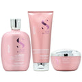 Alfaparf Sizeemi Di Lino Moisture Nutritive Sizehampoo 8.45oz & Mask 6.76oz & Leave-in 6.76oz