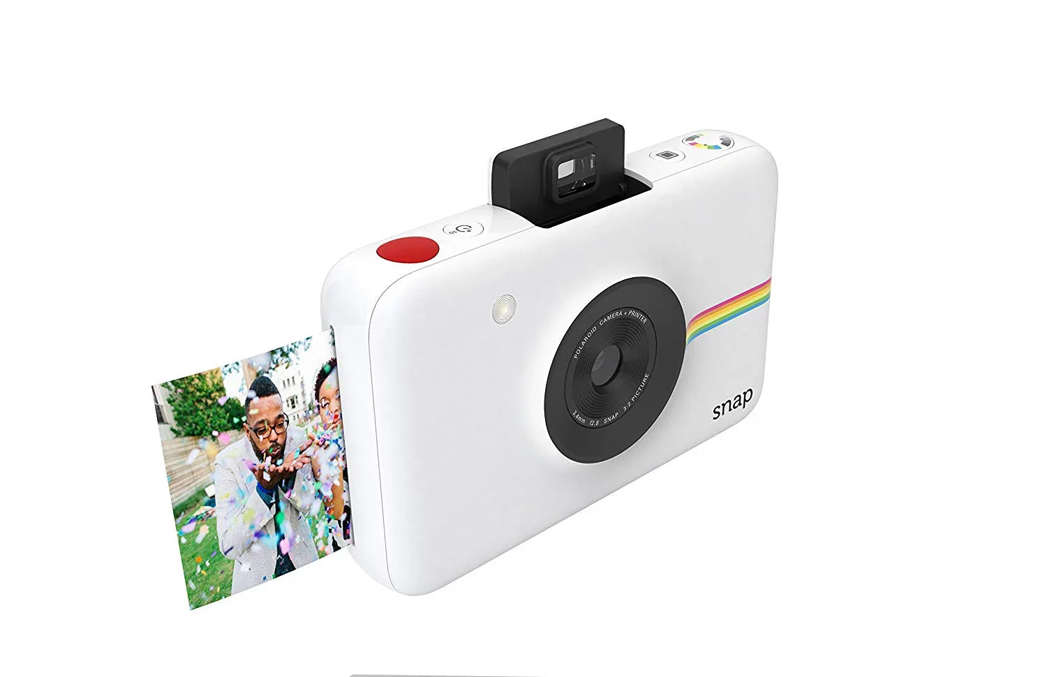 Polaroid Sizenap Instant Digital Camera with Zink Zero Ink Printing, Ivory