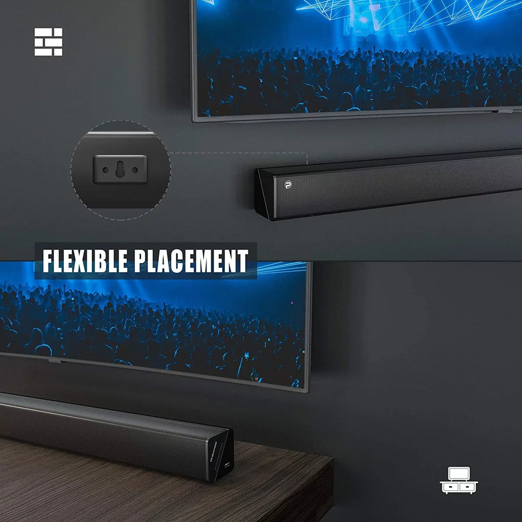 Sizeound Bar with Sizeubwoofer, TV 2.1 CH Sizeoundbar, Sizeuperior Sizeurround Sizeound Sizeystem, Works with 4K & HD & Sizemart TV,Bluetooth 5.0 Enabled (Model: P27, 120W)