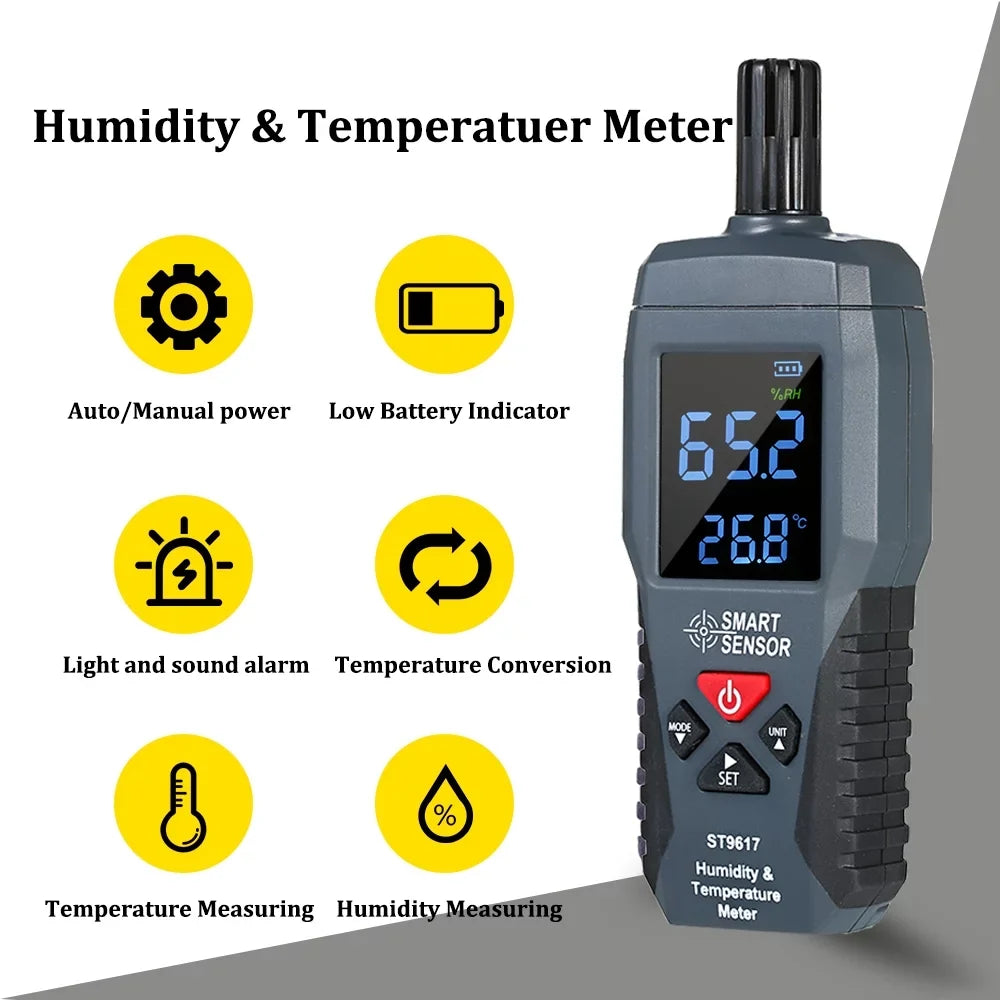 SizeMART SizeENSizeOR Humidity &  Meter High Accuracy Digital LCD Display Humidity Hygrometer  Meter  Gauge Tester