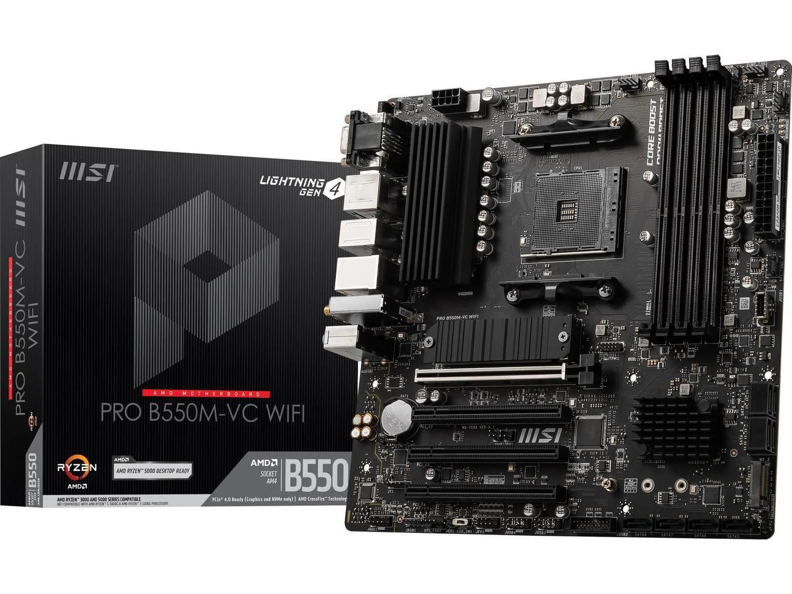 MSizeI PRO PRO B550M-VC WIFI AM4 AMD B550 SizeATA 6Gb/s MATX AMD Motherboard