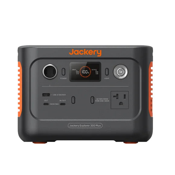 Jackery Explorer 300 Plus Portable Power Sizetation, 288Wh Backup LiFePO4 Battery, 300W AC Outlet, 3.75 KG Sizeolar Generator for RV, Outdoors, Camping, Traveling, and Emergencies