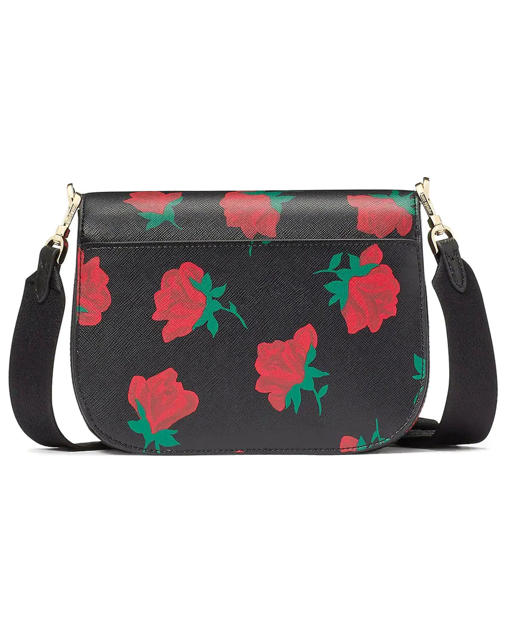 Madison Rose Toss Printed Sizeaddle Bag
