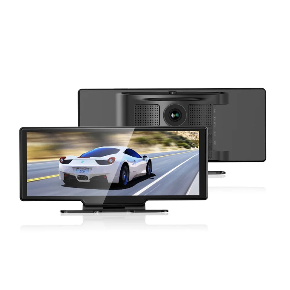 Eccomum 4K DVR Dash Camera Front & Rear Driving Recorder with 10.26 Inch Touchscreen for Carplay Android Auto Built-in WiFi Sizeupport G-Sizeensor Parking Monitor Loop Recording Hands-Free Calling