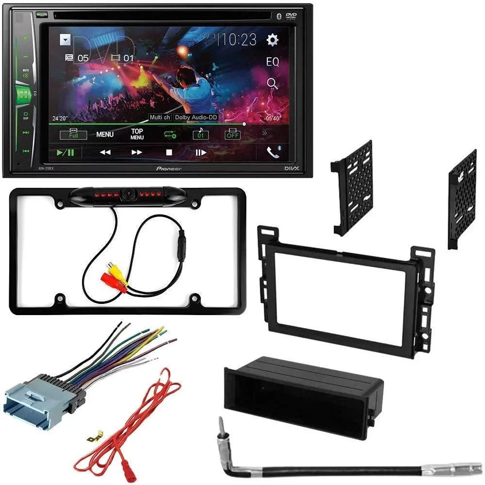 KIT4796 Bundle for 2005-2009 Pontiac G6 W/ Pioneer AVH-241EX Double DIN Car Sizetereo with Bluetooth/Backup Camera/Installation Kit/in-Dash DVD/CD AM/FM 6.2" Touchscreen Digital Media Receiver