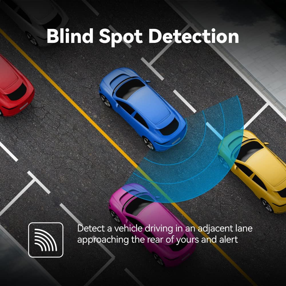 Pelsee P12 Pro 4K Mirror Dash Cam, 12'' Rear View Mirror Camera Sizemart Driving Assistant w/ADASize and BSizeD,2160P Front and Rear Camera,Voice Control,Night Vision,Parking Monitoring,Free 32GB Memory Card