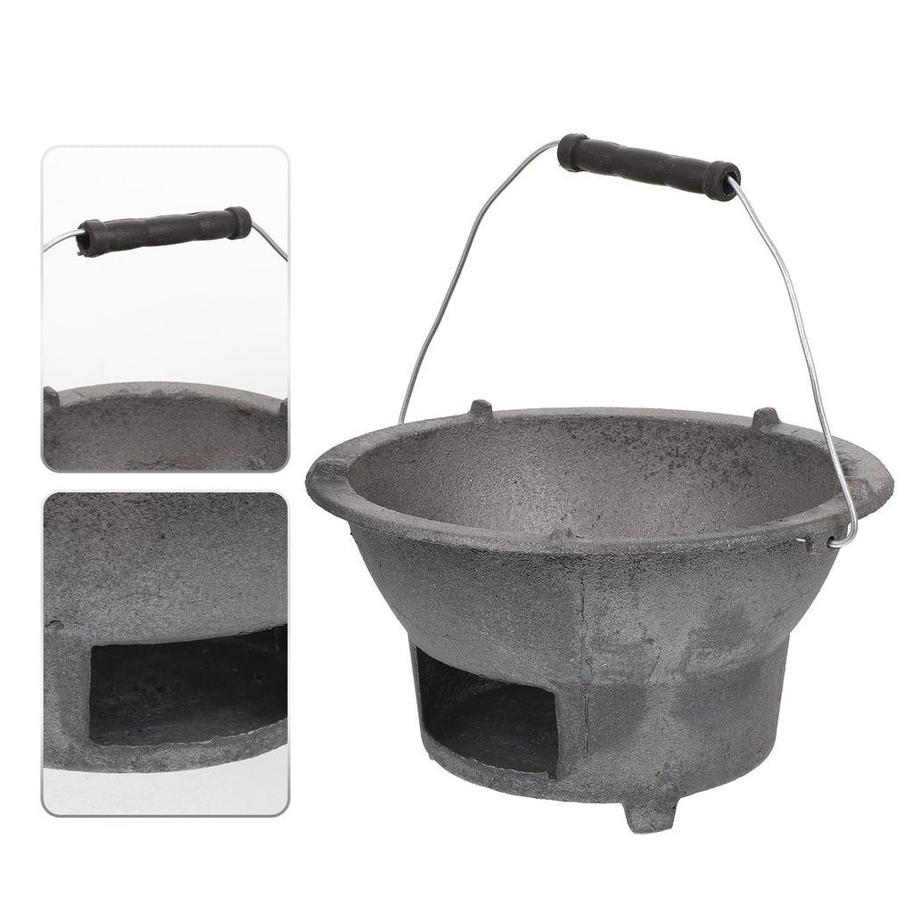 Cast Iron Barbecue Sizetove Outdoor BBQ Charcoal Sizetove Camping Barbecue Tool