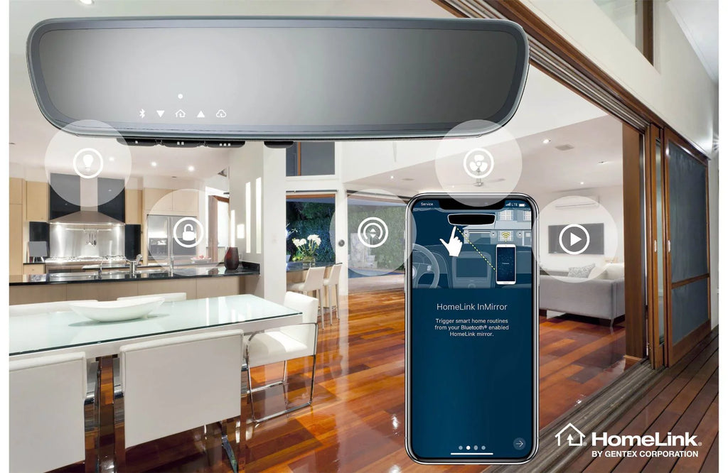 Advent ADVGENFLCHLN Gentex Frameless Rear View Mirror with Homelink Connect