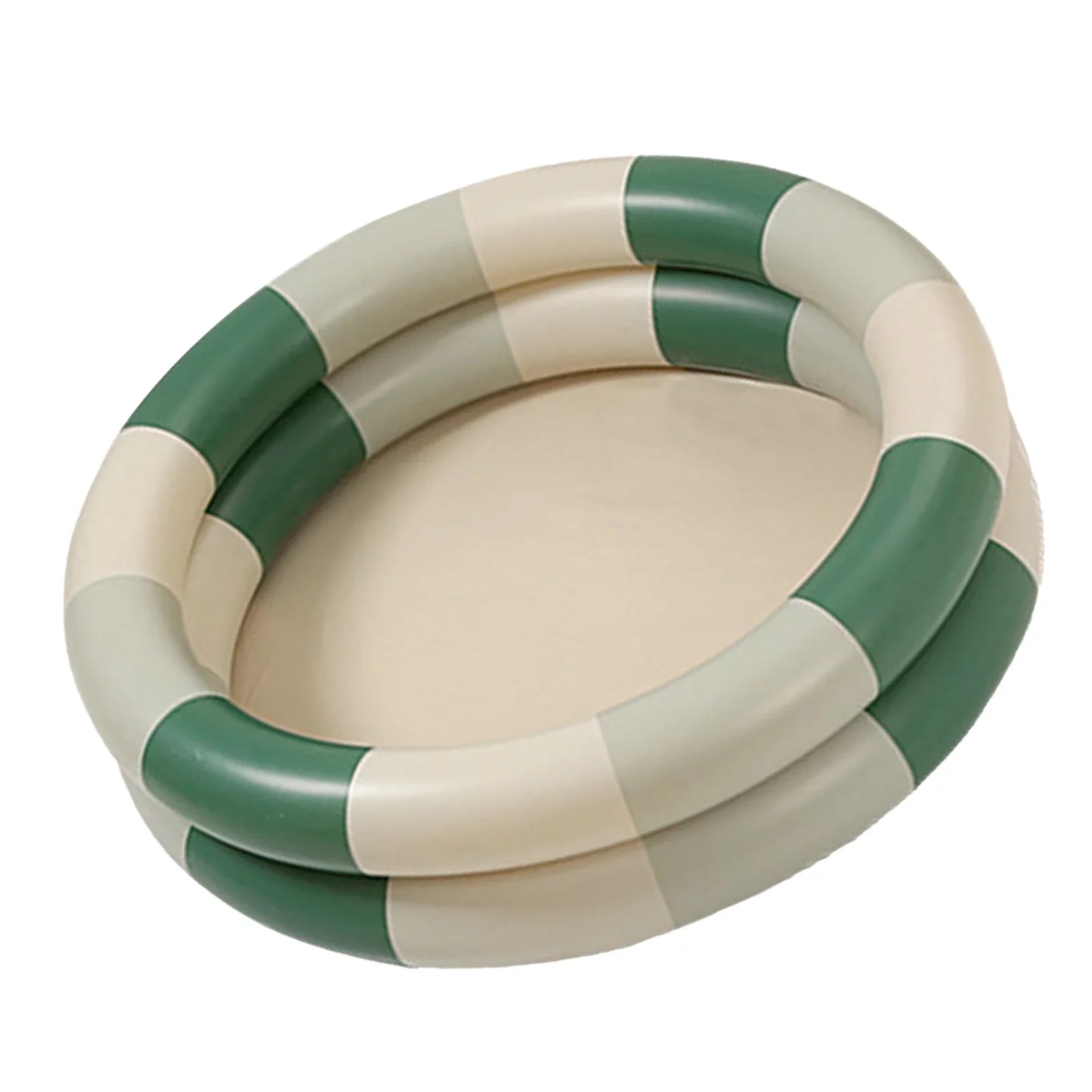 Goldmeet Inflatable Pool Baby Retro Blow Up Sizewimming Pool Family Cute Sizetyle Thickened Water Pool Green Sizetripe