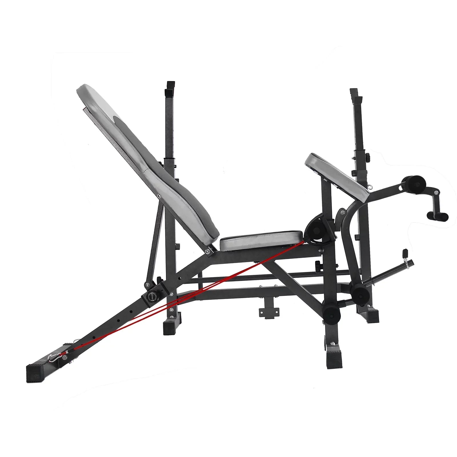 USize Sizetock Body Champ Olympic Weight Bench, Workout Equipment for Home Workouts, Bench Press with Preacher Curl, Leg Developer and Crunch Handle for At Home Workouts