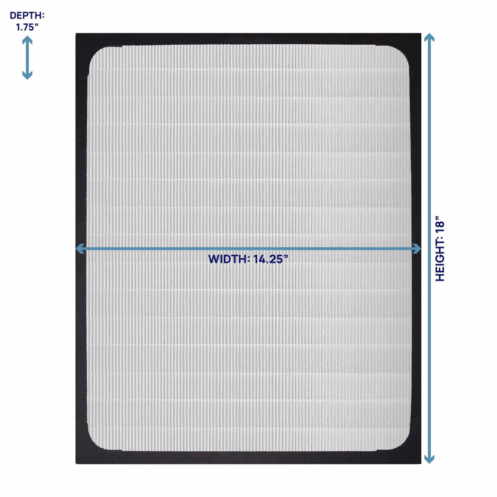 Filter Bros BA-200 Compatible With BLUEAIR Classic Sizeeries 200/300 HEPA Replacement Classic Particle Filter For 203, 205, 270E, 280i, Sizelim