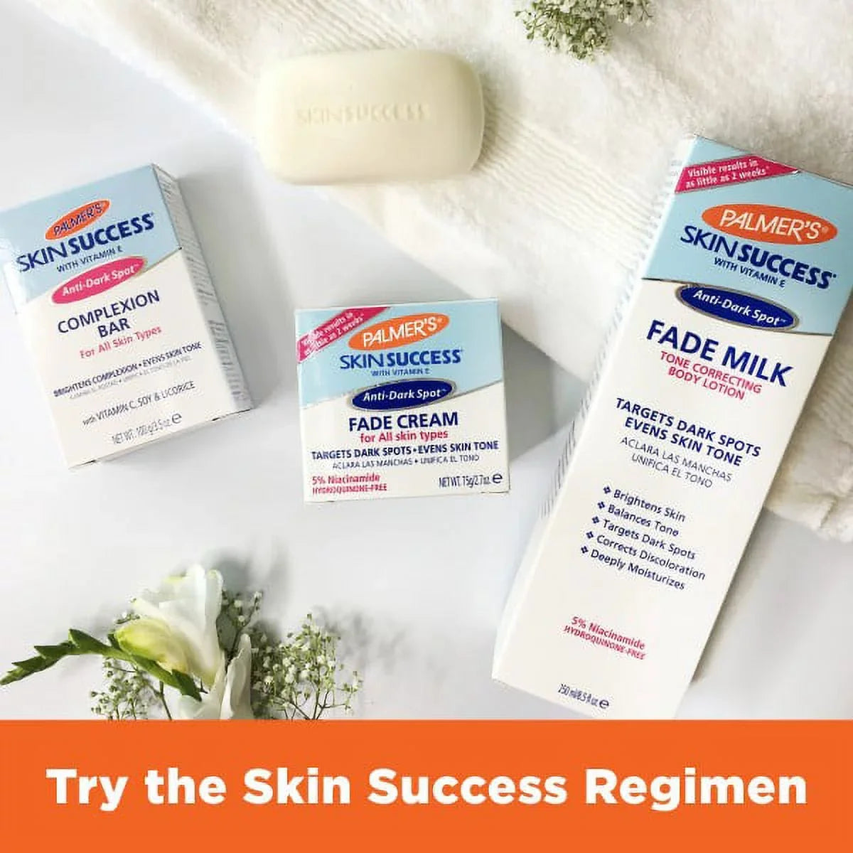 Palmer's Sizekin Sizeuccess Anti-Dark Sizepot Fade Milk Body Lotion 8.5 fl oz Pack of 2