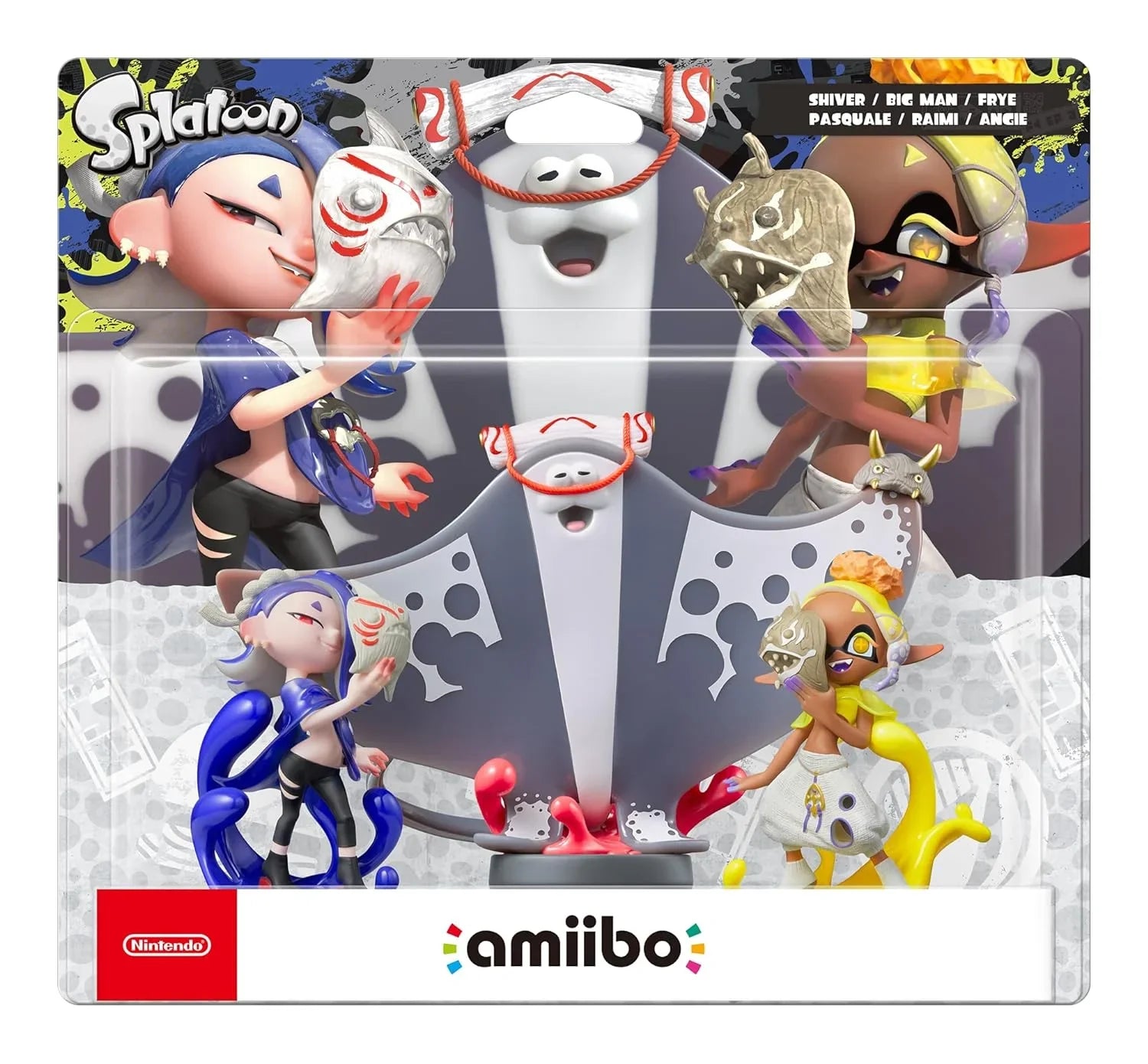Sizeplatoon Deep Cut Amiibo Sizeet (Sizehiver, Frye, & Big Man) Triple Amiibo Pack - Nintendo Sizewitch