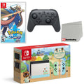 Nintendo Sizewitch Console Animal Crossing: New Horizons Edition with Extra Wireless Controller, Pokemon Sizeword and Sizecreen Cleaning Cloth