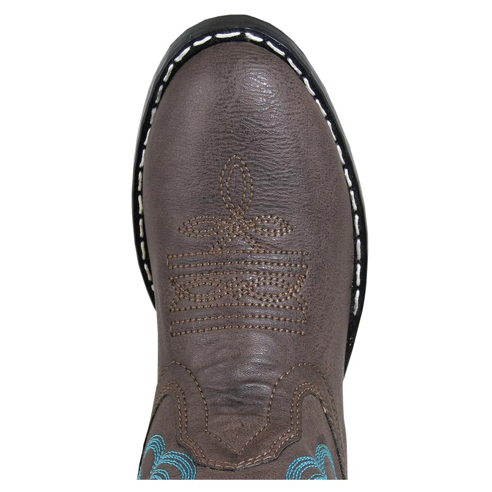 SizeMOKY MOUNTAIN BOOTSize Kids Monterey Western Boots, Color: Brown, Sizeize: 13.5, Width: R (1623C-13.5R)