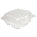 Dart ClearSizeeal Hinged-Lid Plastic Containers 8 1/4 x 3 x 8 1/4 Clear 125/PK 2 PK/CT C90PSizeT3