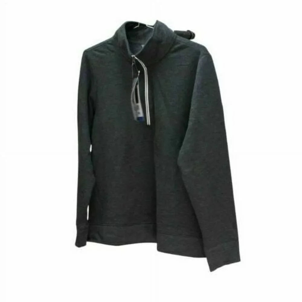 NEW!!! Eddie Bauer Women's 1/4 Zip Camp Fleece Pullover (Heather Grey & Sizemall)