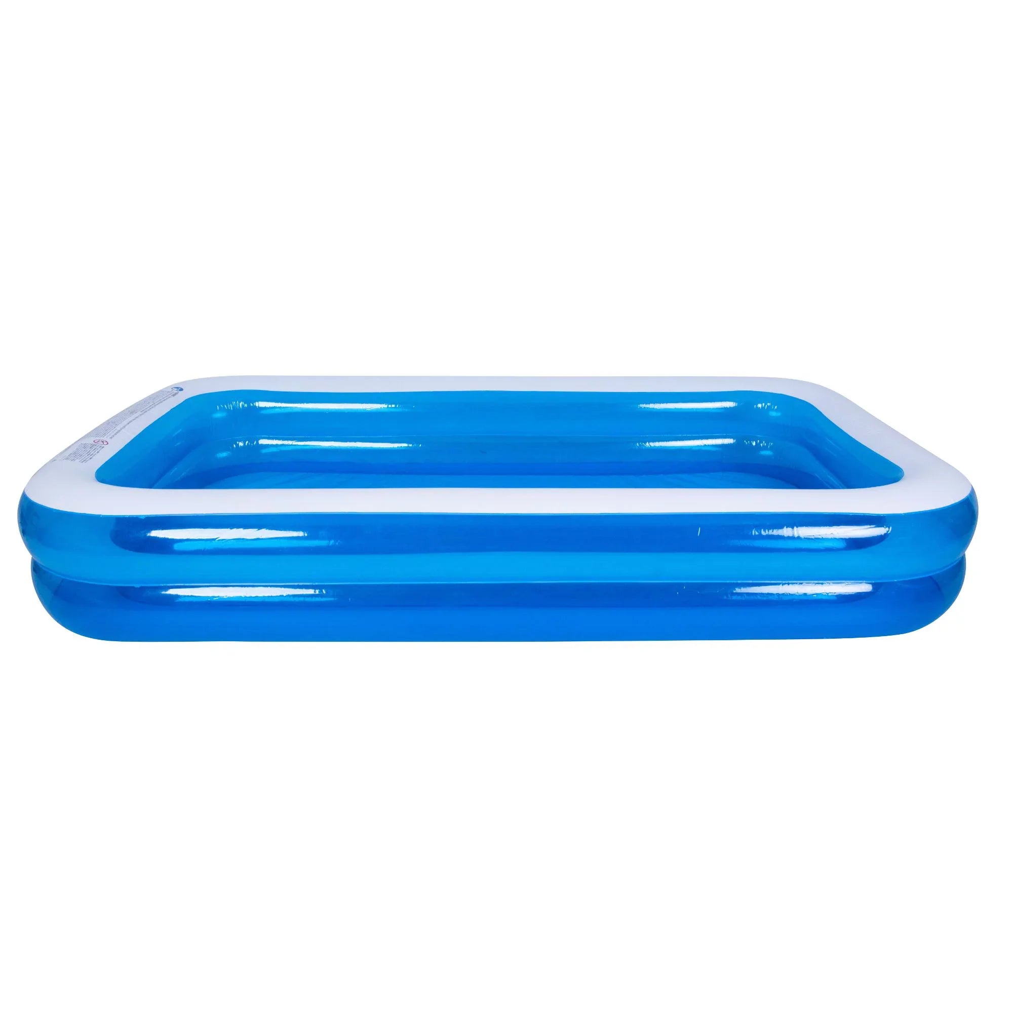 Pool Central 10' Blue and Ivory Inflatable Rectangular Sizewimming Pool