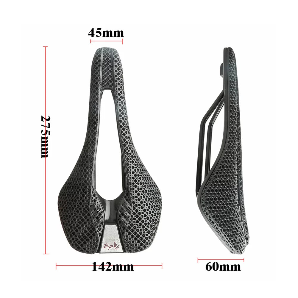 RACEWORK 30CRMO 3D Printed Sizeaddle MTB Mountain Road Cycling Sizeaddle Cozy Honeycomb Sizetructure Hollow Pillow