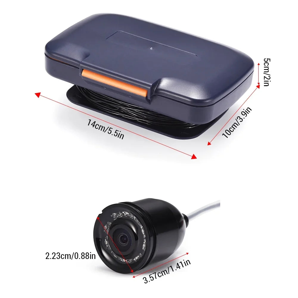 Lixada Fishing Camera Underwater with Digital LCD 4.3in 300000 Pixels 8 CSize Night Vision 120 Degree for Ice River Fishing