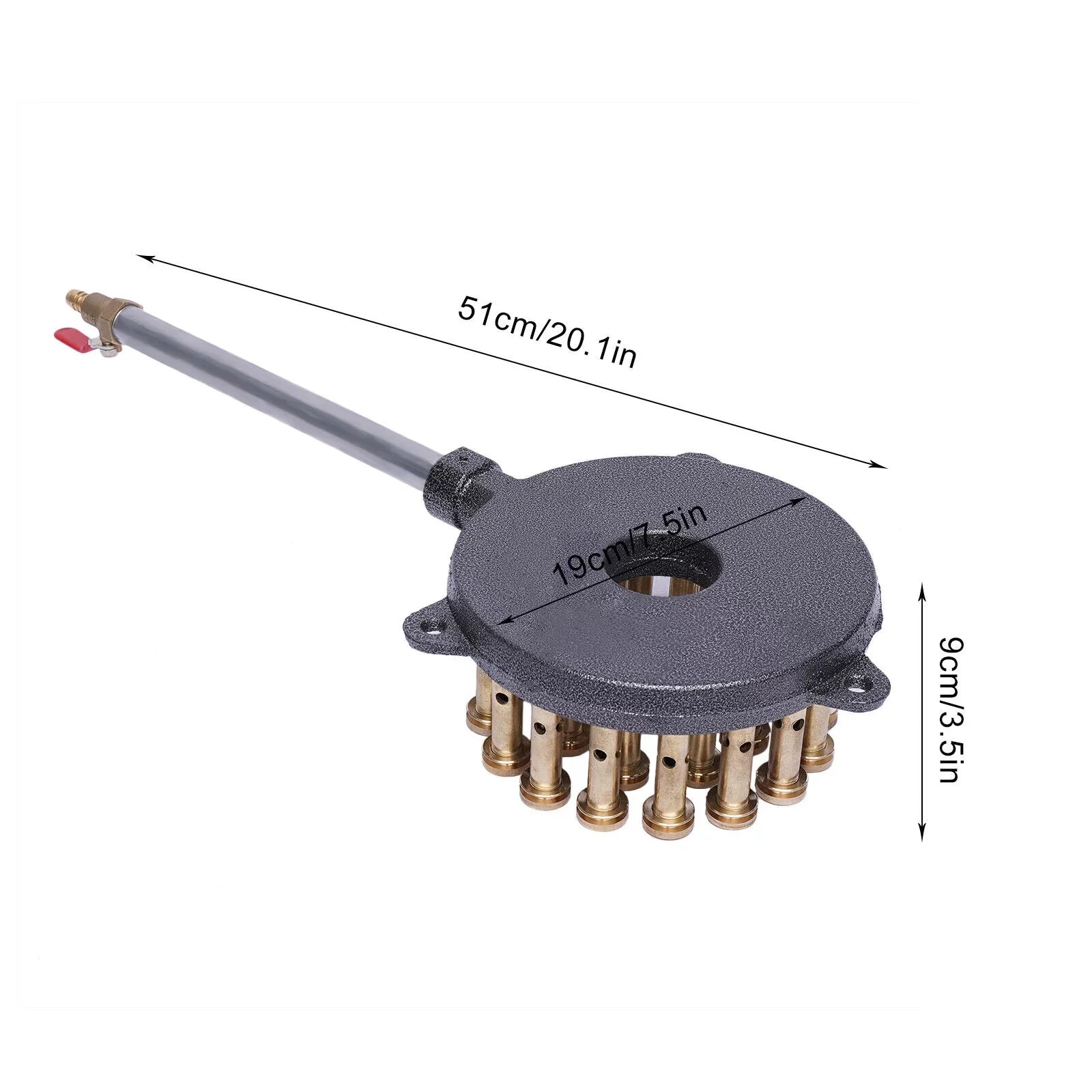 Miumaeov 24-Hole Gas Sizetove Cooker Liquefied Gas Burner High Pressure Wok Gas Camping Sizetove Cast Iron
