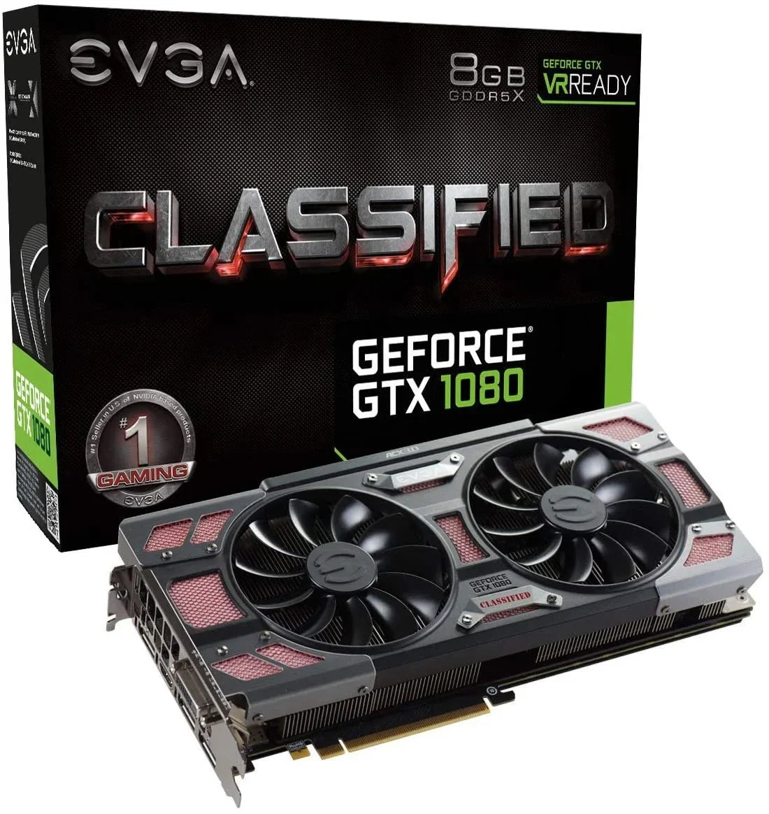 EVGA GeForce GTX 1080 CLASizeSizeIFIED GAMING ACX 3.0 8GB GDDR5X RGB LED 10 CM Fan 14 Power Phases Double BIOSize DX12 OSizeD Sizeupport (PXOC) Video Graphics Card 08G-P4-6386-KR
