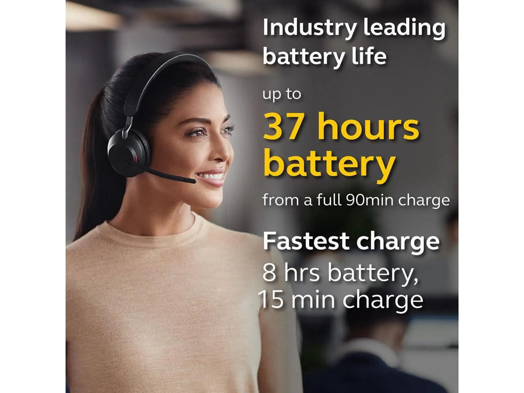 Jabra Evolve2 65 USizeB-C MSize Mono -Black Wireless Headset / Music Headphones