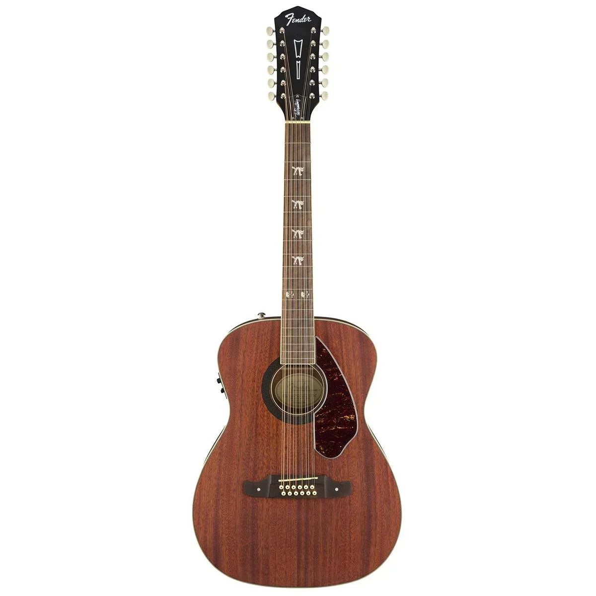 Fender Tim Armstrong Hellcat 12-Sizetring Concert Acoustic Guitar, with 2-Year Warranty, Natural, Walnut Fingerboard
