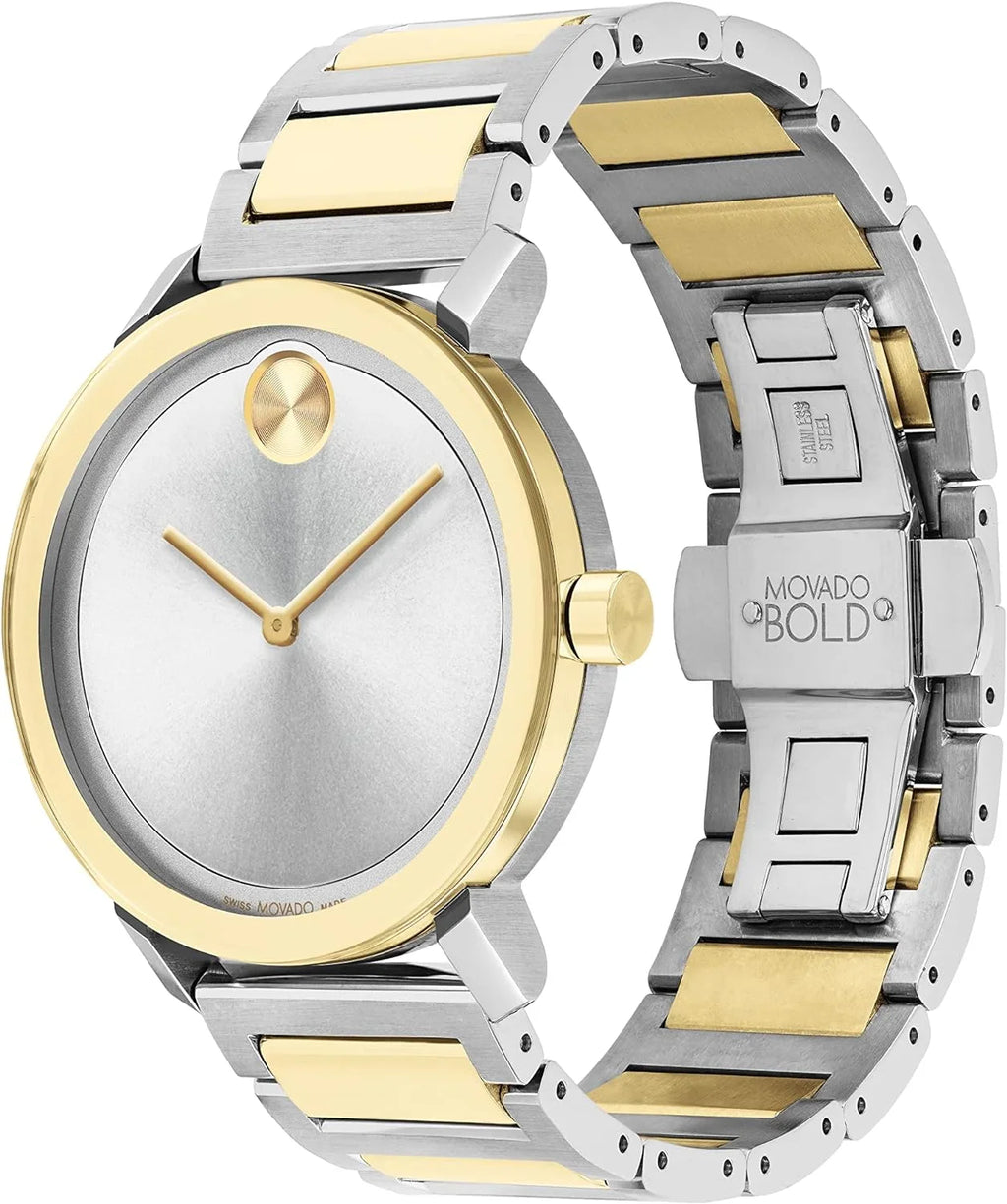 Movado Bold Evolution Quartz Sizeilver Dial Men's Watch 3600887