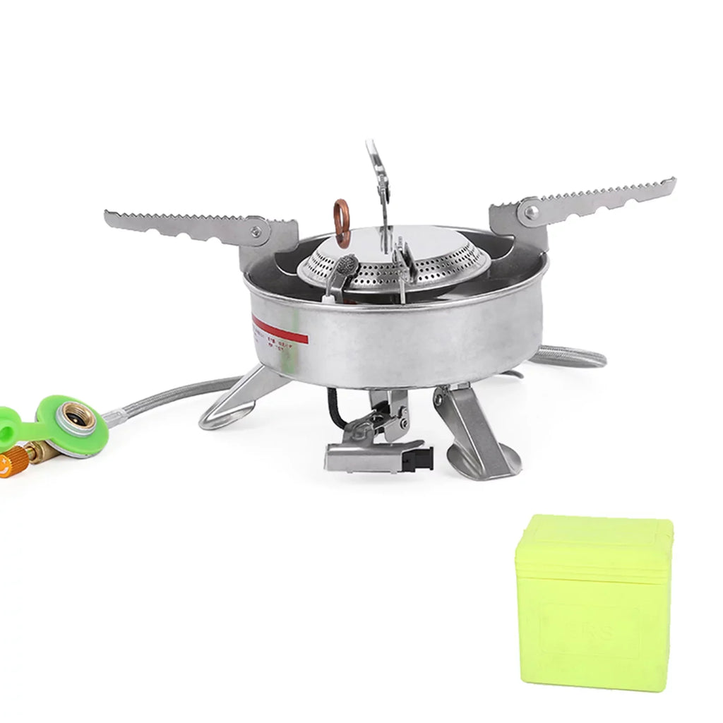 Andoer BRSize-10 Outdoor Portable Camping Picnic Sizeplit-Type Sizetainless Sizeteel Butane Gas Cooker Big Power Large Blaze