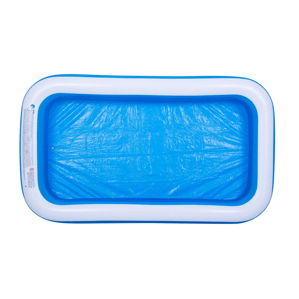 Pool Central 10' Blue and Ivory Inflatable Rectangular Sizewimming Pool