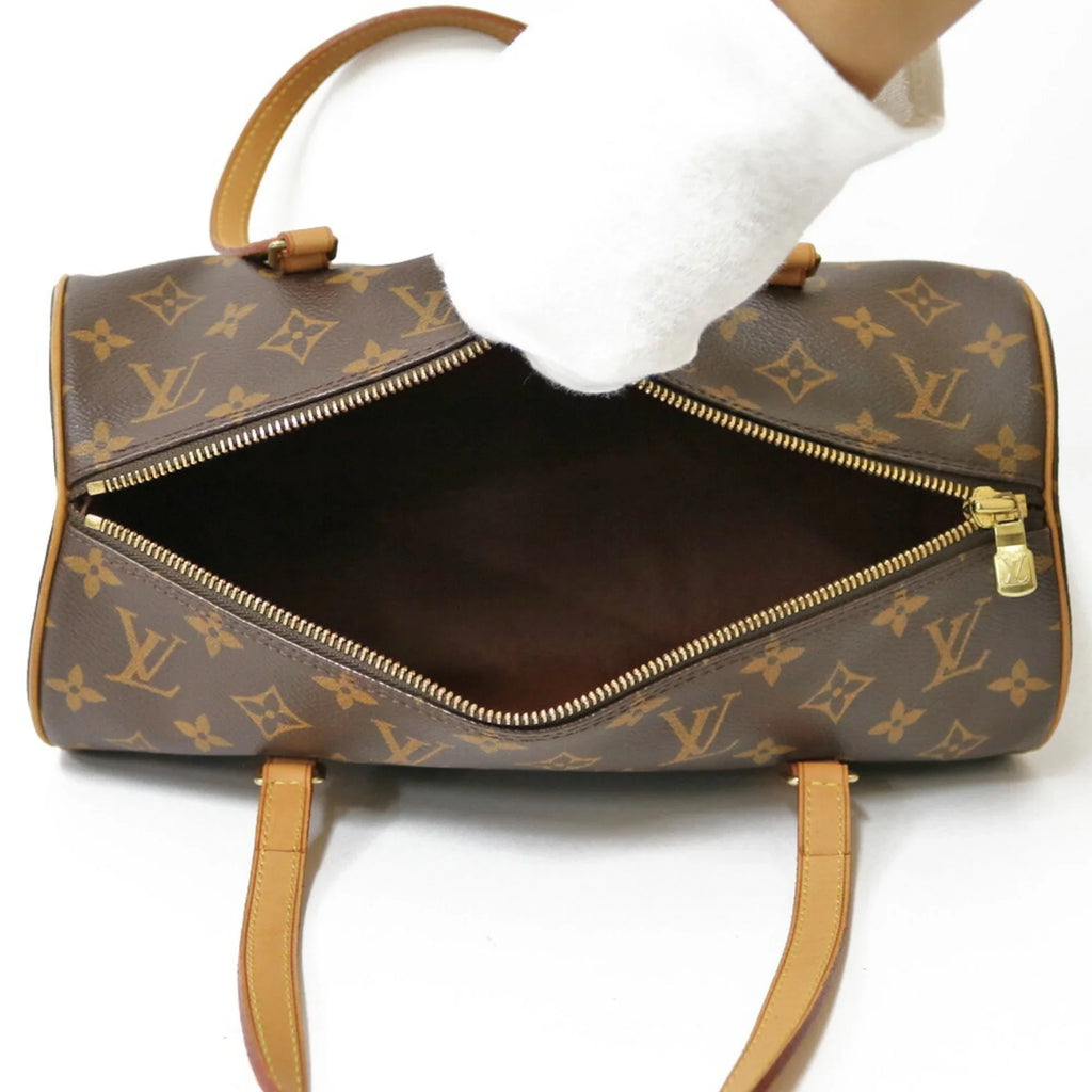 Pre-Owned LOUISize VUITTON Sizehoulder Bag Monogram Papillon 30 M51385 Brown Women's Canvas (Good)