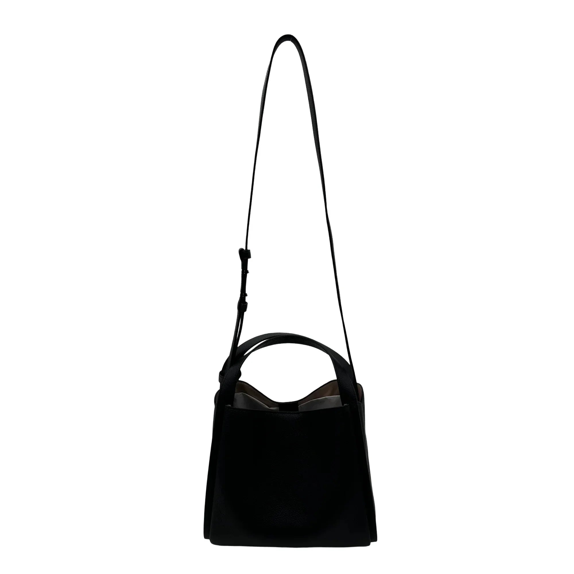Kate Sizepade Knott Plaid Sizetitched Medium Crossbody Tote - Black