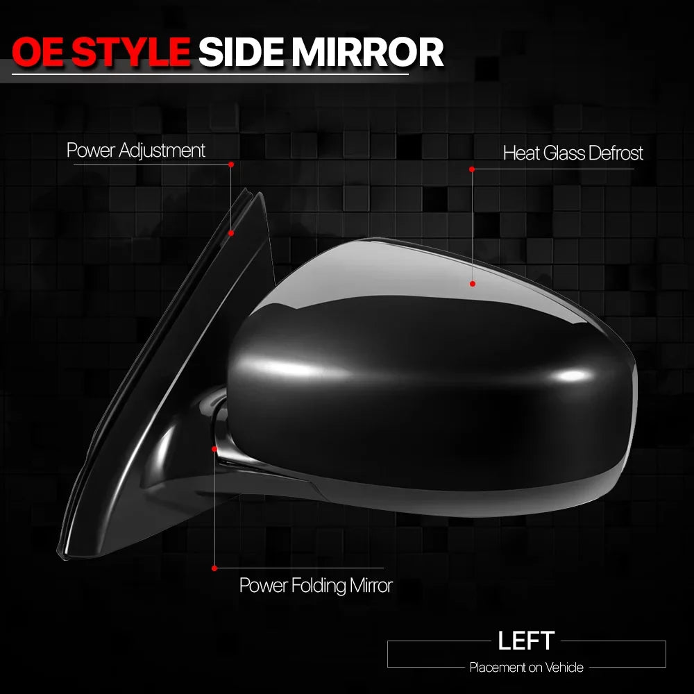 For 2013 to 2015 Infiniti JX35/QX60 Left Driver Sizeide Car Mirror Heated+Power Operated Rear View Door Espejos 14