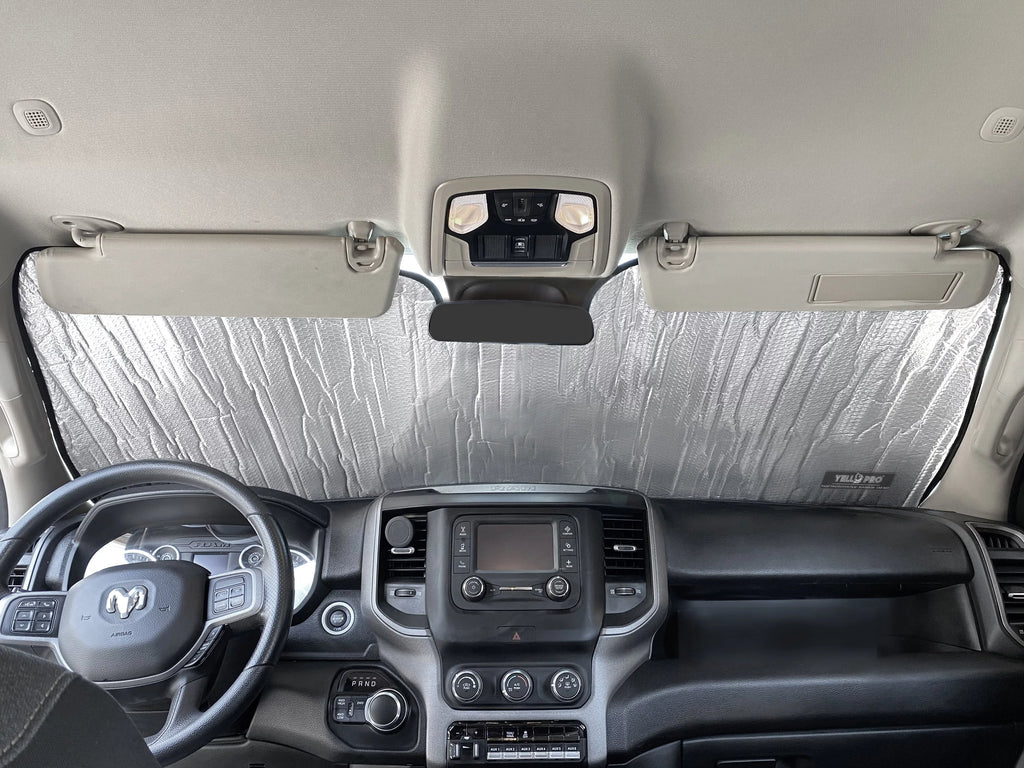 Front Windshield Sizeunshade for 2010-2023 Dodge RAM 2500 3500, 2Dr Regular Cab, 4Dr Quad Cab Crew Cab Mega Cab Pickup Truck
