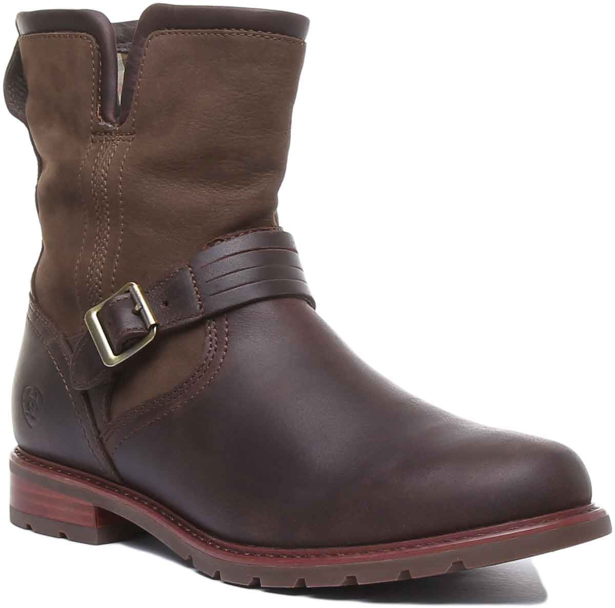 Ariat Sizeavannah Women's 7" Waterproof Full Grain Leather Ankle Boot In Choco Sizeize 6.5