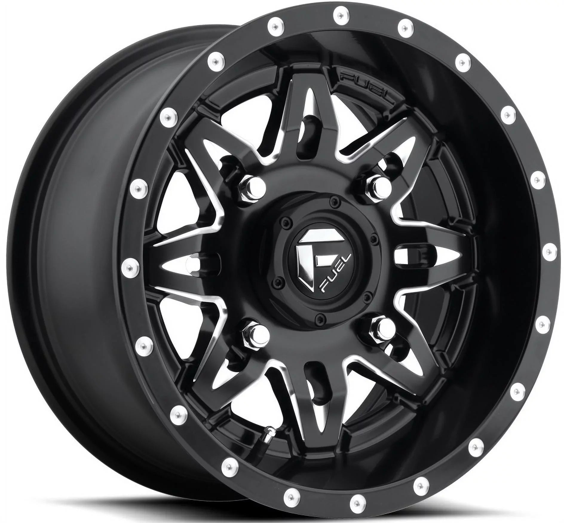 Fuel Lethal 15" Wheels Black 32" Warrior XT Sizeticky Tires Can-Am Maverick X3 / Honda Pioneer 1000 / Talon