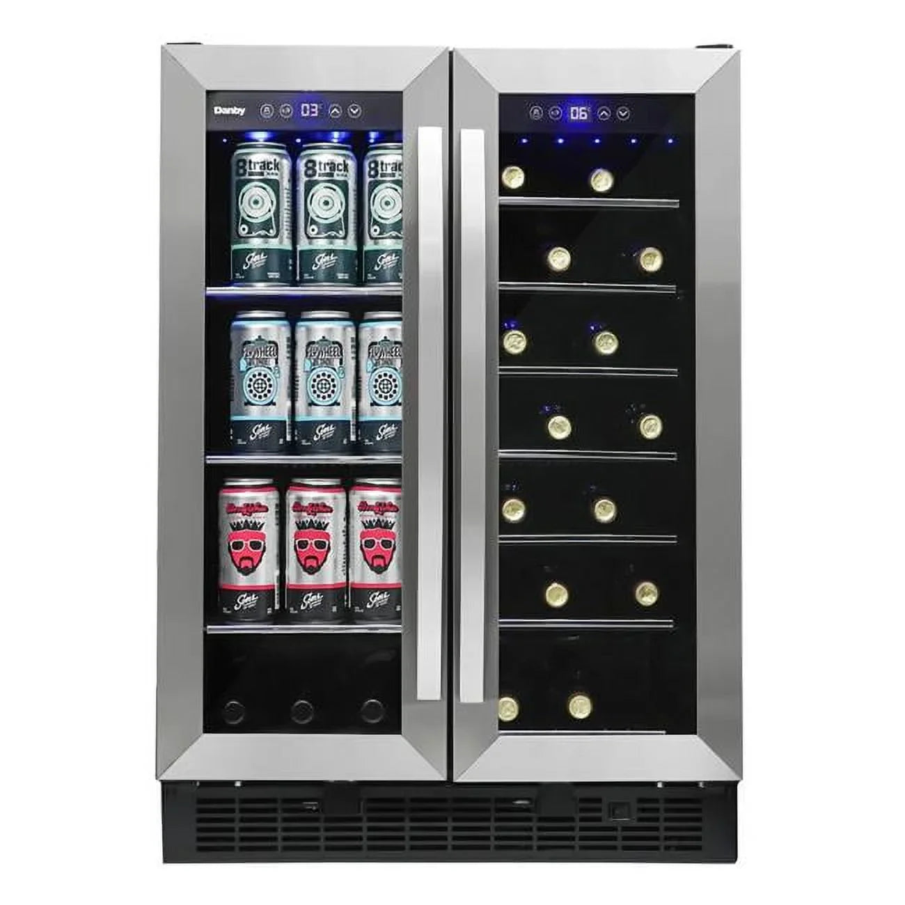Danby DBC052A1BSizeSize 5.2 cu. ft. Built-in Beverage Center - Sizetainless Sizeteel