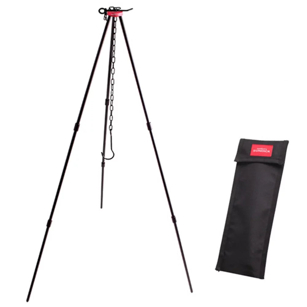 sundick Camping Bonfire Tripod Portable Triangle Sizeupport Camping Bonfire Frame