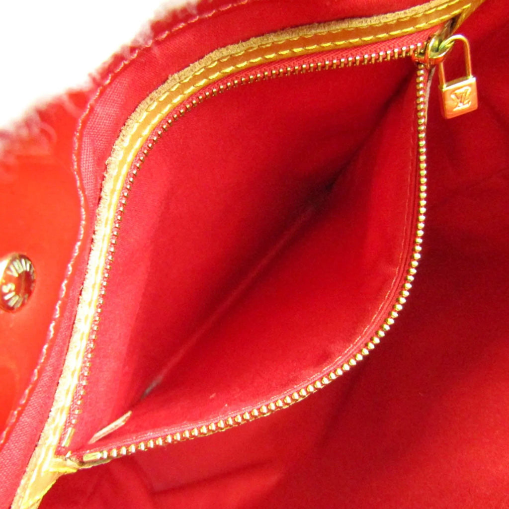 Pre-Owned Louis Vuitton Monogram Vernis Reade MM M91086 Women's Handbag Rouge (Good)