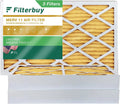 Filterbuy 10x25x4 MERV 11 Pleated HVAC AC Furnace Air Filters (3-Pack)